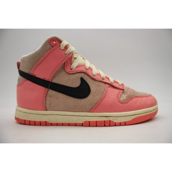Nike Dunk High Women's Size 6 “Hoops Pack” Pink Leather Suede Shoes DX3359-600 - Picture 1 of 8